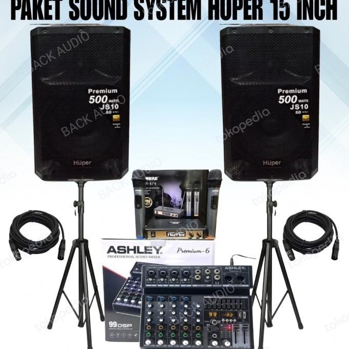 Jual Paket Sound System Karaoke 2 Speaker Huper 15 Inch Sound Karaoke Murah