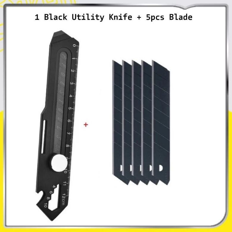 

VIRAL Pisau Cutter Stainless stanless cuter pisau cutter stanless multifungsi 18mm tahan karat mb-24