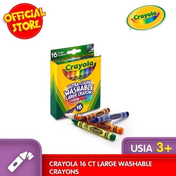 

CRAYOLA 16 Ct Large Washable Crayons