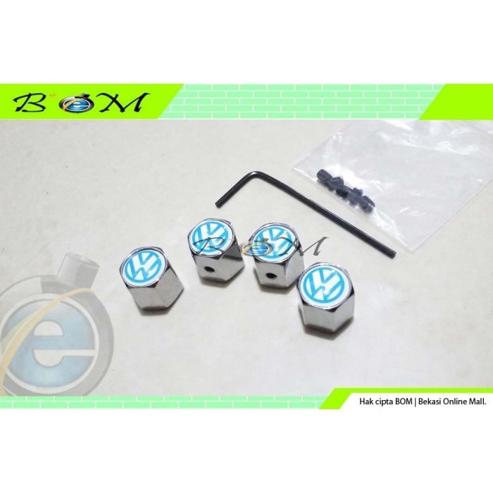 Tutup Pentil Ban Tire Valves Logo Mobil Vw Volkswagen Anti Maling Besi