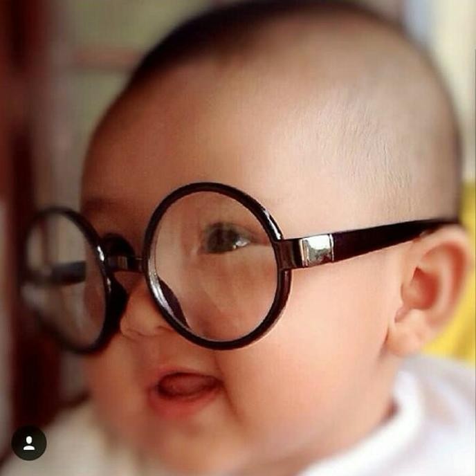 Kacamata Hitam Bulat Boboho Anak Bayi - Round Baby Sunglasses HC