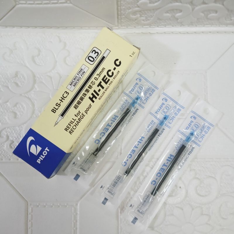 

Refiil Pulpen Hi-Tech C Pilot 0.3mm 1pka isi 12 Pcs