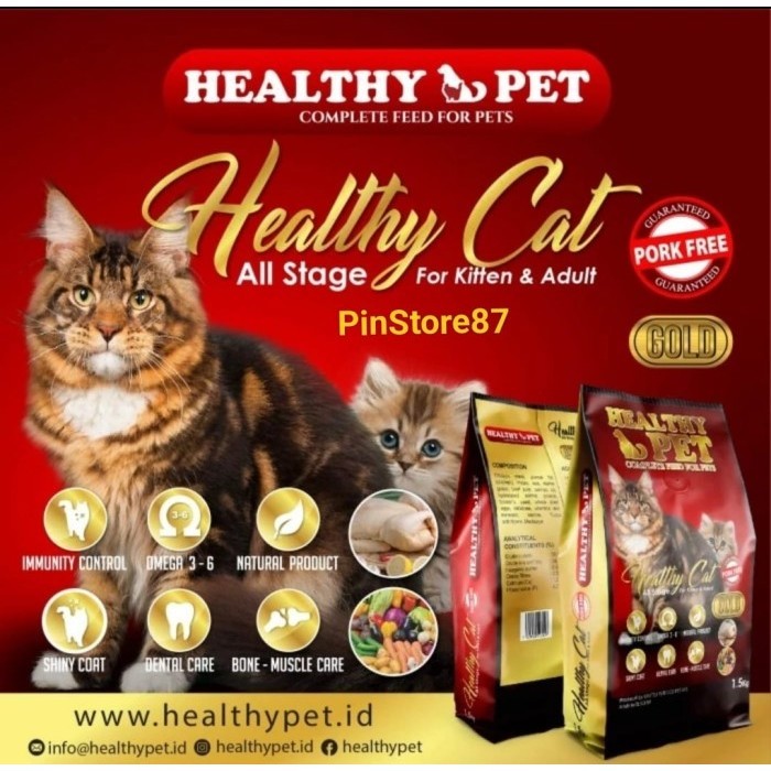 Healthy Pet Cat All Stage 7.5 Kg - Makanan Kucing