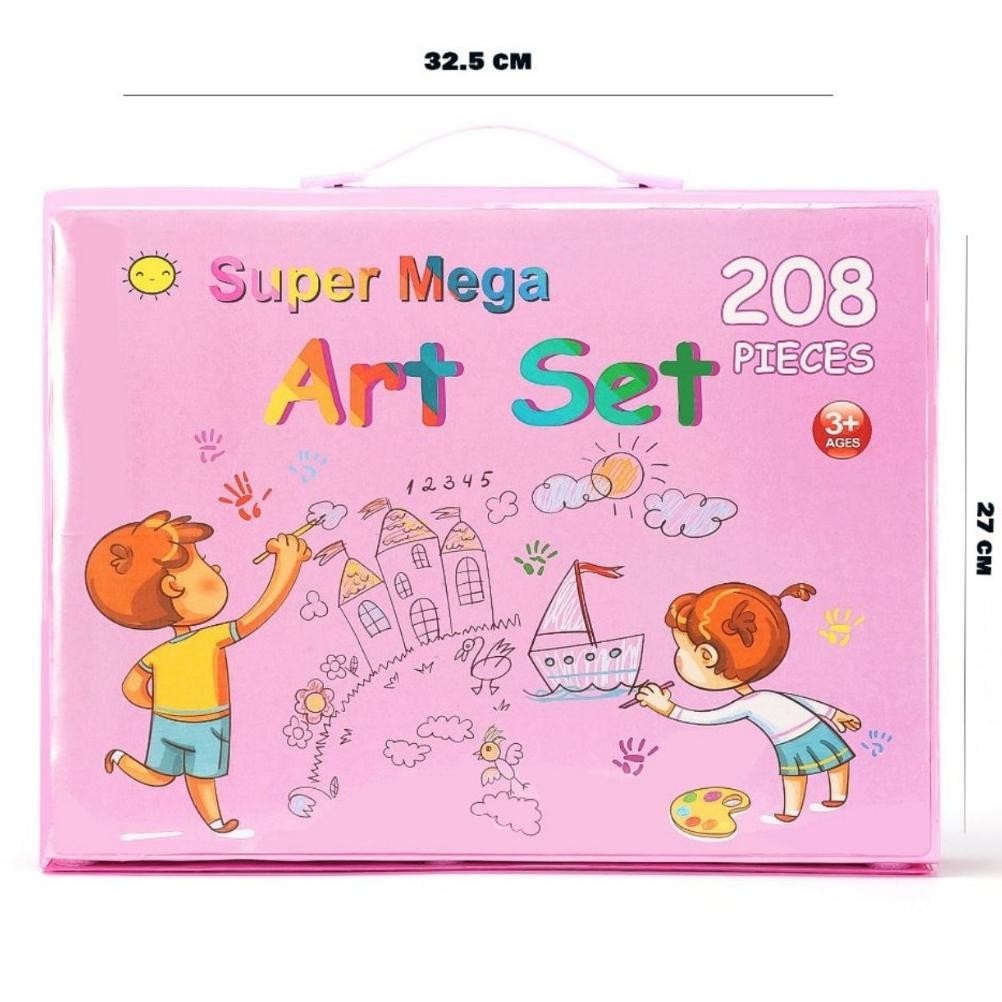 

Hj-54 Crayon Set/ Shenar Crayon Set 208 Pcs / Alat Menggambar Mewarnai Anak / Pensil Warna Krayon Anak - Mega Art 208 Pcs Promo