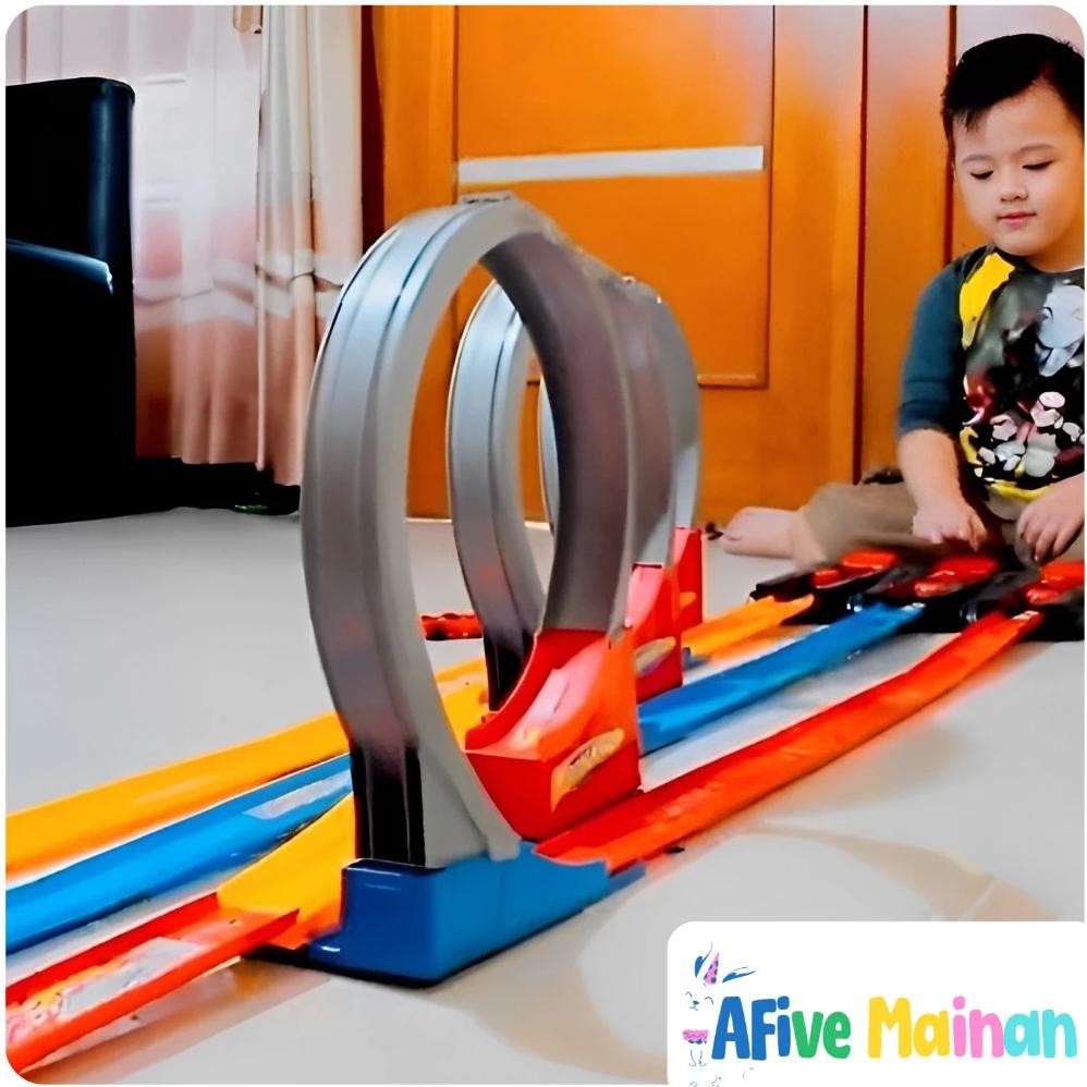 Mega Sale [Afive] Diecast Track Racing Jalanan Hot Wheels Panjang Hot Wheels Track Set Mainan Mobil 