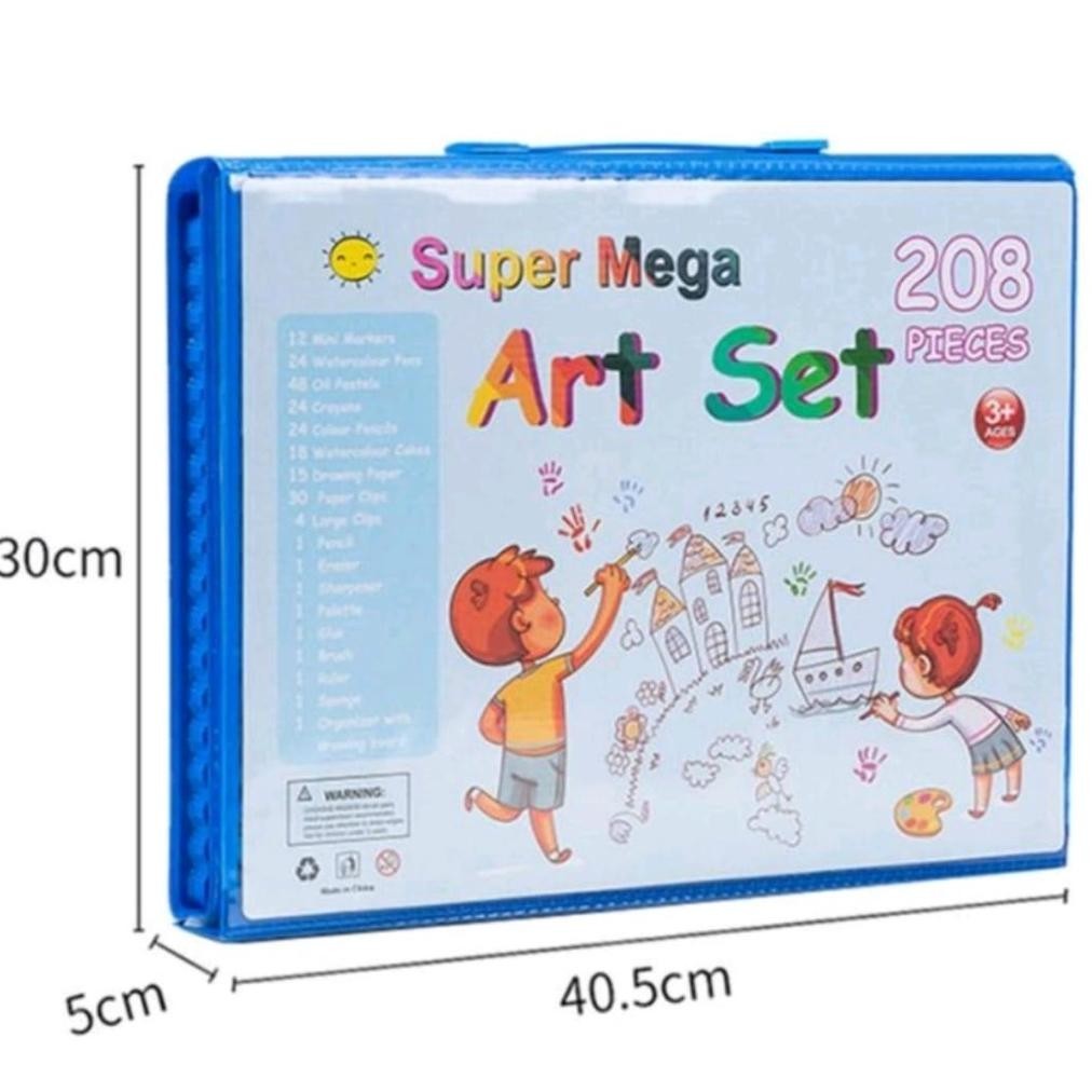 

Big Sale Crayon Art Set 208 Pcs /150 Pcs Lengkap Alat Mewarnai Alat Tulis Krayon Pensil-Crayon Set Viral