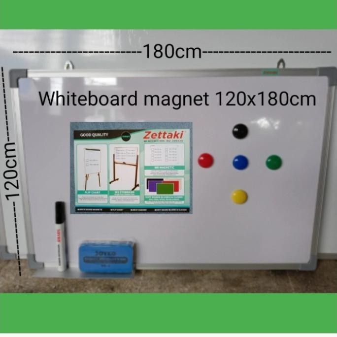 

Jual Papan Tulis Whiteboard Magnet Gantung Single Face Zettaki 120X180Cm