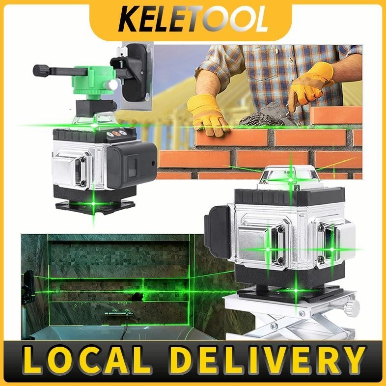 DFG 4d 16 line waterpass laser bangunan level leser bangunan keramik  timbangan alat tukang meter kr