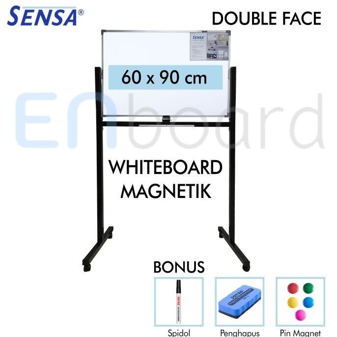 

Jual Papan Tulis Whiteboard Standing Magnet Double Face Sensa 60 X 90 Cm