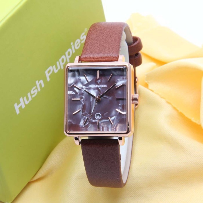 Terbaru Jam tangan wanita hushpps kulit kotak
