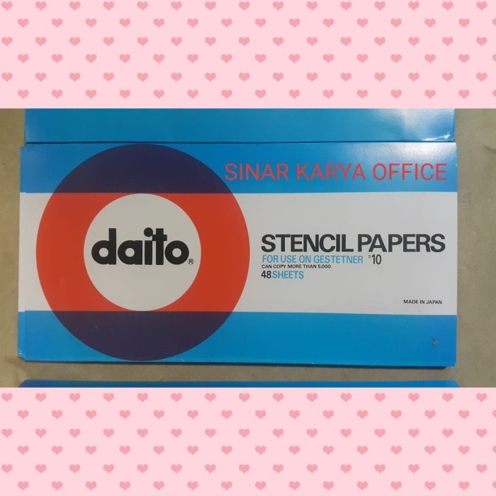 

Stencil Papers Daito 48 Sheets Kertas Daito Baru