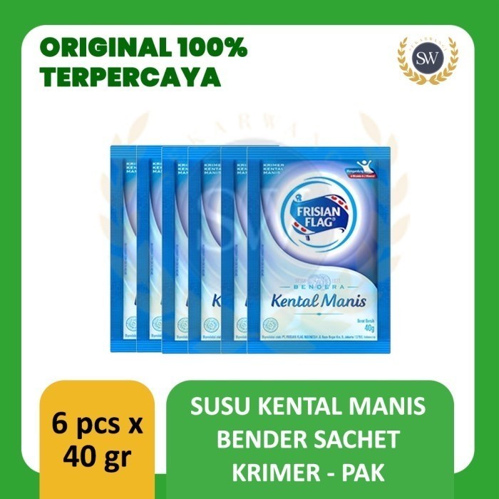 

favorit] Susu bendera krimer sachet kental manis putih per PAK isi 6 pcs