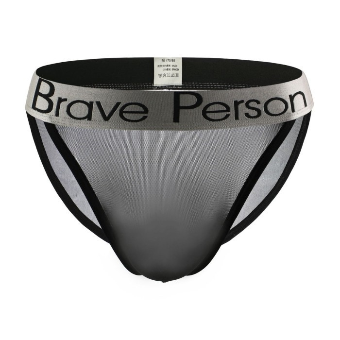 Man Brave Person Tanga Transparan Sports Underwear 6 Warna Cd Olah Raga