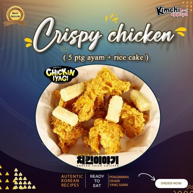 

Chickin Iyagi - Crispy Chiken Korea 5 Potongan