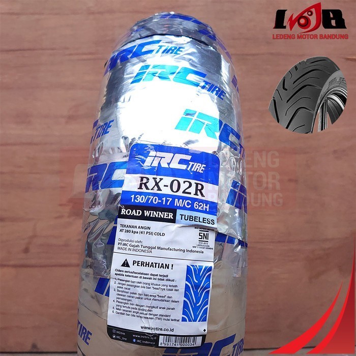 Irc Rx02R 130/70-17 Road Winner Ban Luar Tubeless Belakang Motor Sport