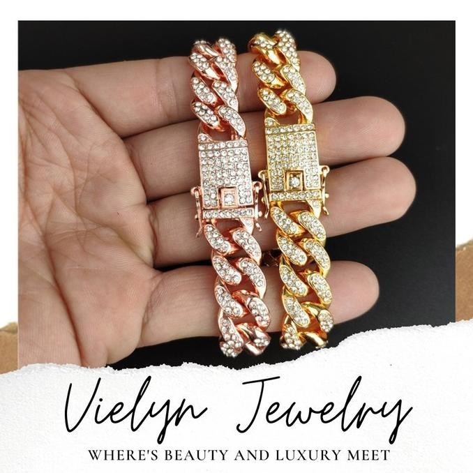 Berkualitas Gelang Swarovski Premium - Pria & Wanita