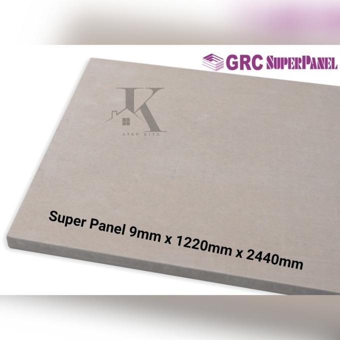 Pertukangan Grc Super Panel 9 Mm / Grc Partisi / Panel Grc 1.22X 2.44 M Murah