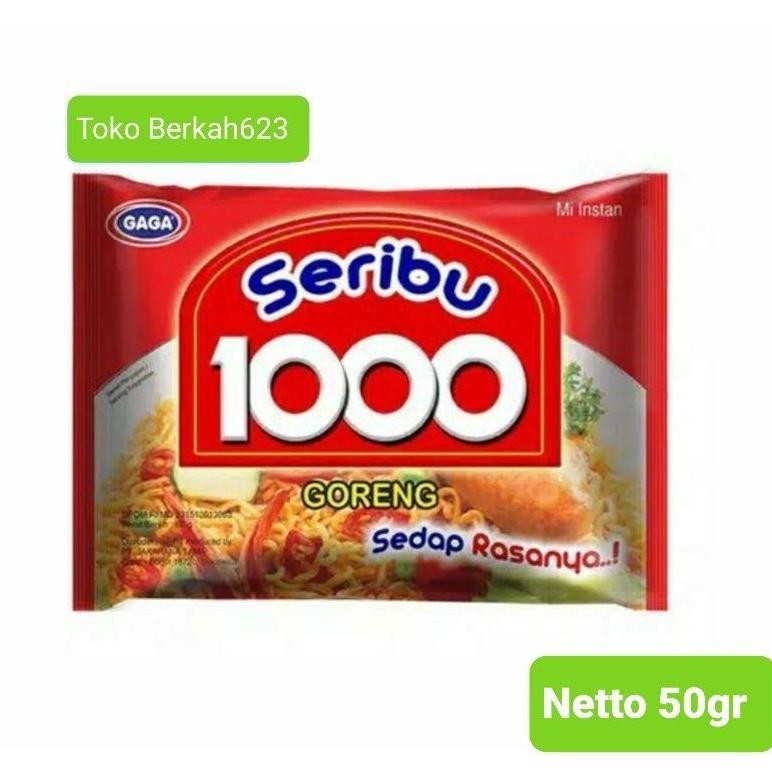 

New Produk Mie Gaga 1000 Goreng Netto 50Gr .