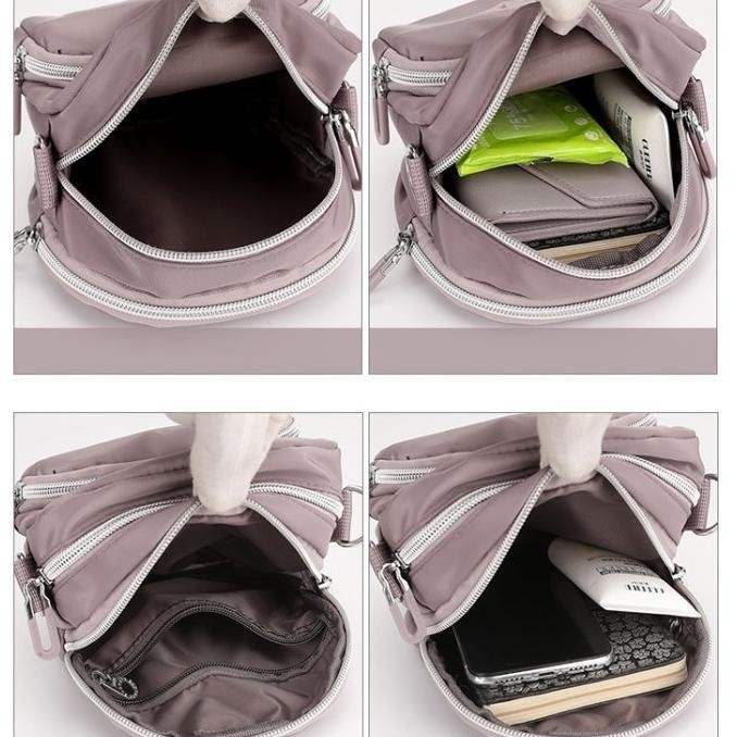 TAS SELEMPANG WANITA KECIL IMPORT ANTI AIR UNGU LILAC ABSECA TA661P5