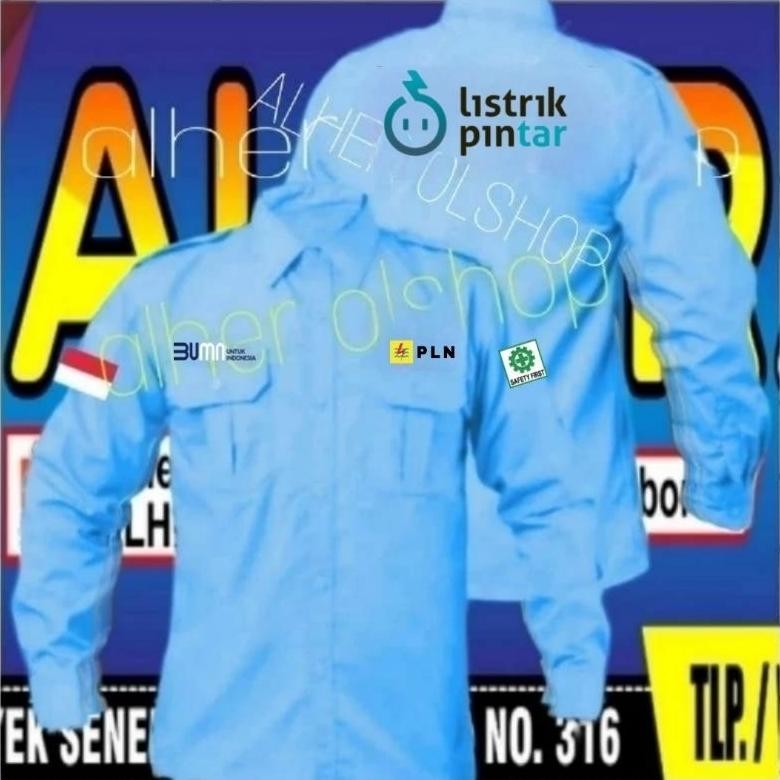 Baju Kemeja Tactical Pria Lapangan Outdoor Big Size Pln Pln Sem Pln Kerja Pln Bumn Bumn Sem Bumn Ker