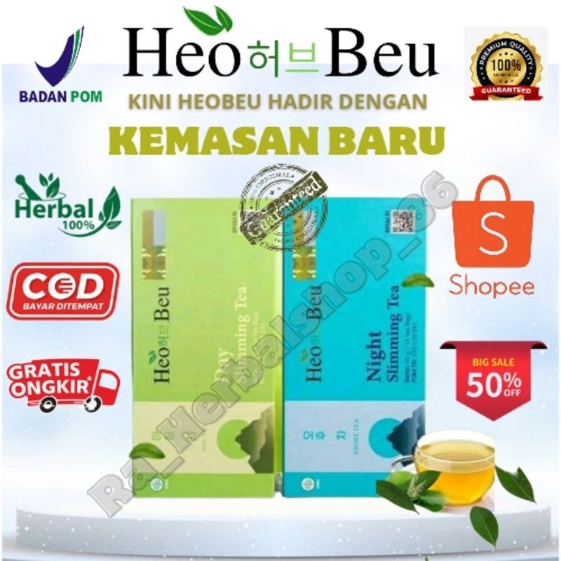 

Kini Hadir Kemasan Baru!!!Heo Beu Slimming Tea Teh Heobeu Korea Original Heo Beo Sliming Tea Bpom