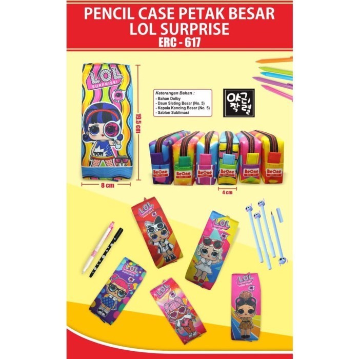 

TERLARIS SOS Kotak Pensil Sleting/Pencil Pouch BE-ONE seri ERC / Tepak Pensil