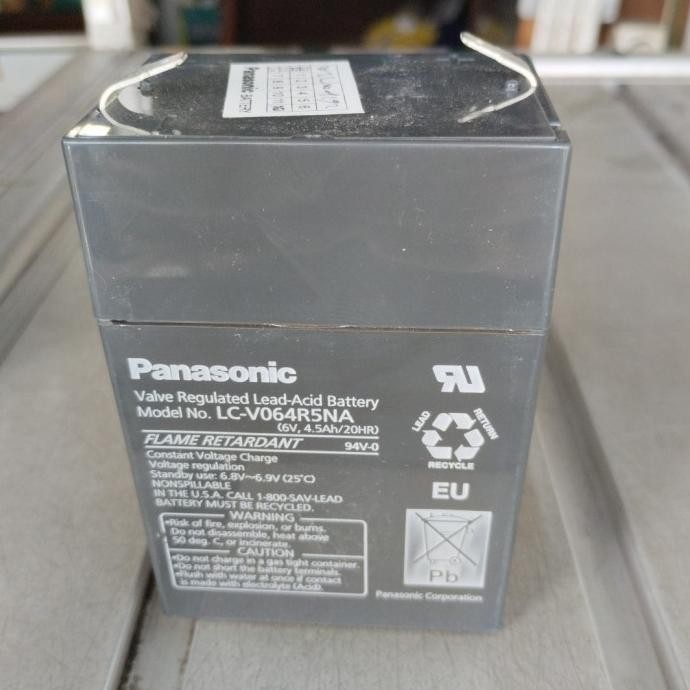 TERMURAH - Baterai accu aki kering Panasonic 6 v buat timbangan digital ori