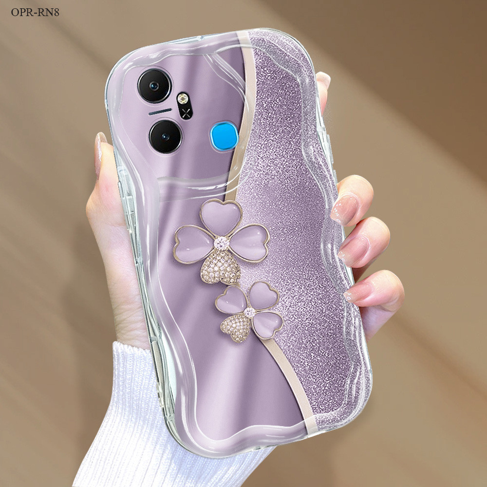 Casing Penuh Dengan Bunga Untuk For OPPO Reno 14F 13F 11 11F  10 8 8T 7 7Z 8Z 6 5 5F 4 4F R15 R17 Pr