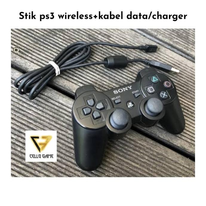 STIK PS3 ORIGINAL WIRELESS + KABEL USB STIK SONY PS3 CHARGER