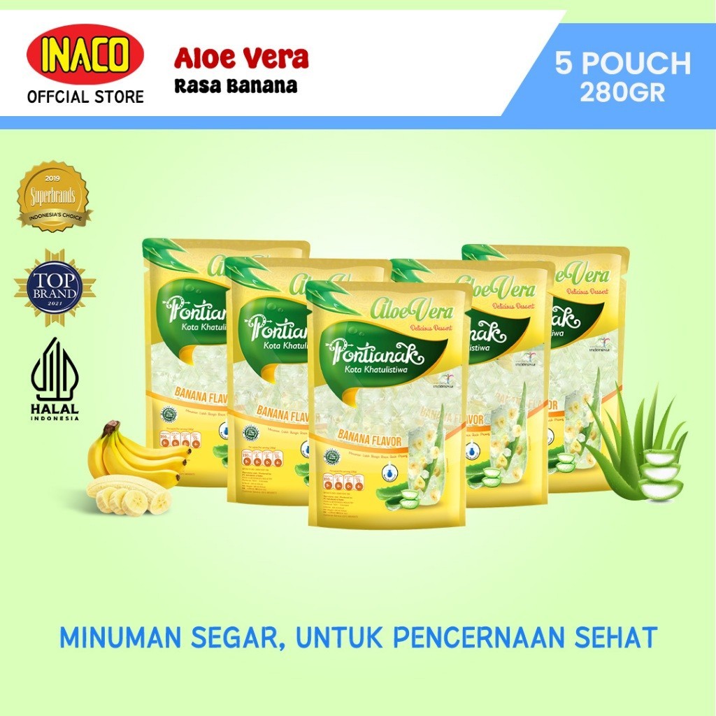 

INACO Aloe Vera Banana Pouch 280gr - 5pcs