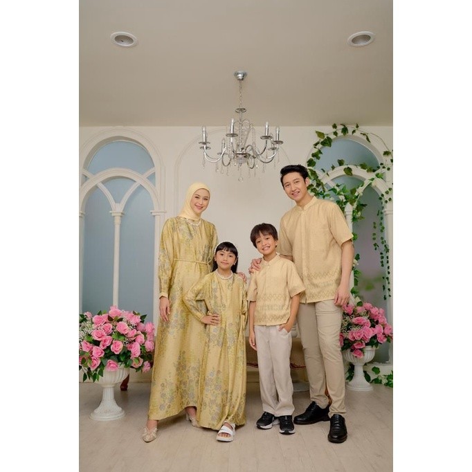Seima Dress - Sarimbit Keluarga - Gamis - Family Set - Kheva Mauza