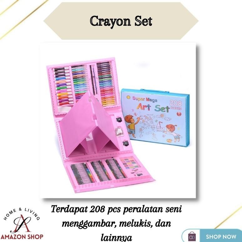 

SET CRAYON 208 150 PC / KRAYON MEWARNA ALAT MENGGAMBAR DAN MEWARNAI ANAK ORIGINAL PRODUK