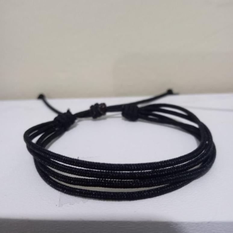 Gelang Tali Prusik Distro 4 Lapis Rangkap Simple Gelang Tangan Korea Pria Wanita Etnik
