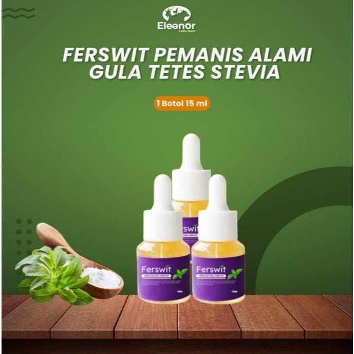 

Ferswit Stevia Pemanis Gula Alami Tetes 15ml Cocok Untuk Diet Farm