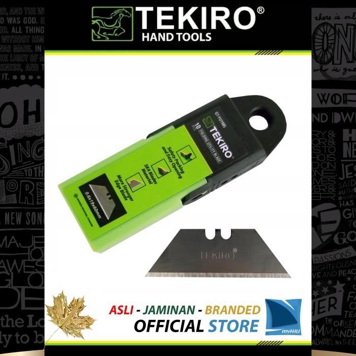 

:<:<:<:<] Isi Pisau Cutter INDUSTRIAL TACTICAL Refill 10 pcs SK4 Blades TEKIRO