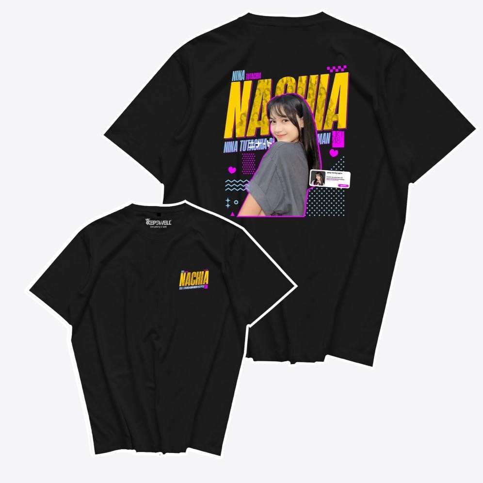 Limited Kaos Nachia Jkt48 Summer Race Streetwear Tshirt Combed 24S