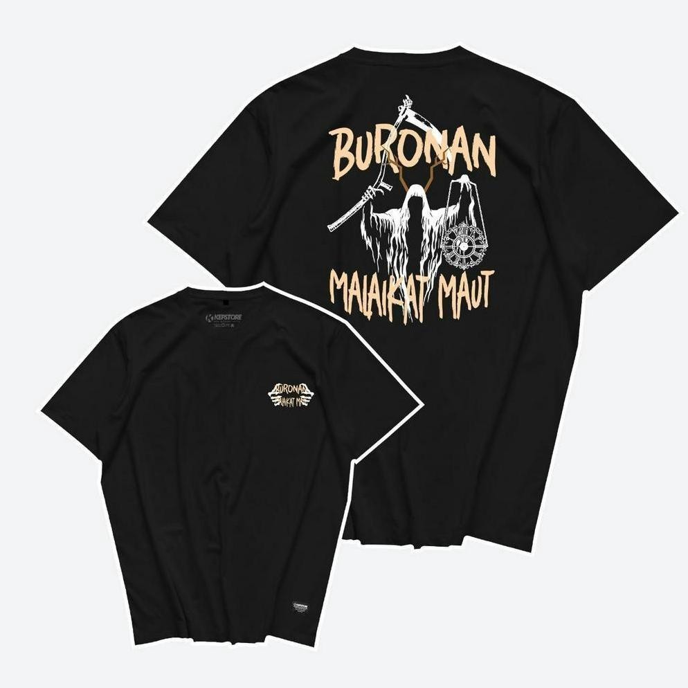 Limited Kaos Buronan Malaikat Maut Baju Kata Kata Tshirt Combed 24S