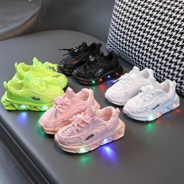 Sepatu  Korean Style Anak Led Sneaker 101 Ukuran 21 Sd 35. 1 Tahun Sd 9 Tahun