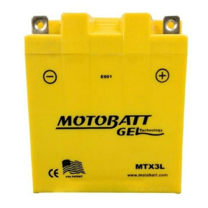 Aki Kering Aki Motor Rx King/ Ninja Rr / Motobatt Gel Mtx3L 12V 3Ah