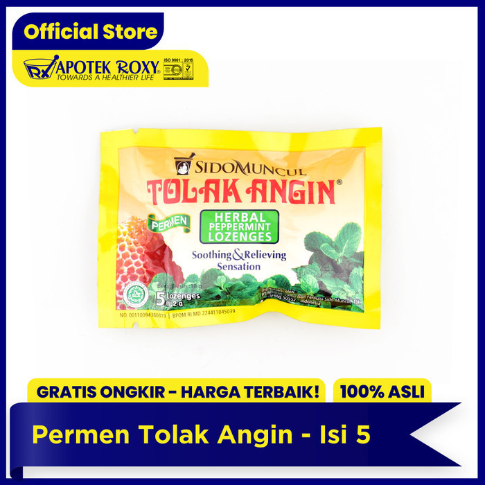 

Permen Tolak Angin Herbal Lozenges - Sidomuncul