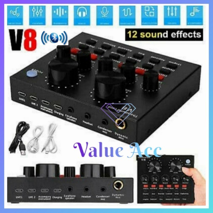 

Sound d V8 Mixer Soundd V8 MIXER Audio USB External Soundd