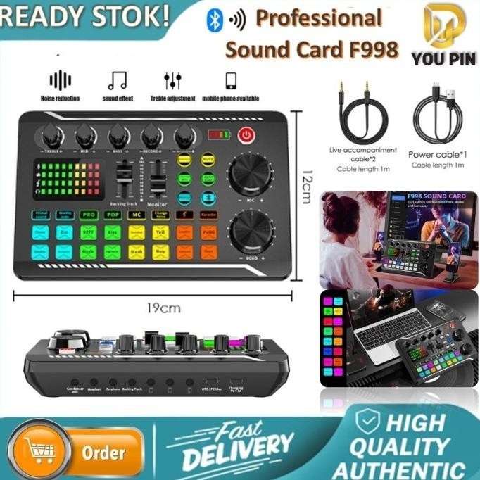

Live Soundd F998 Live Audio Mixer Broadcast Recording Karaoke Bt