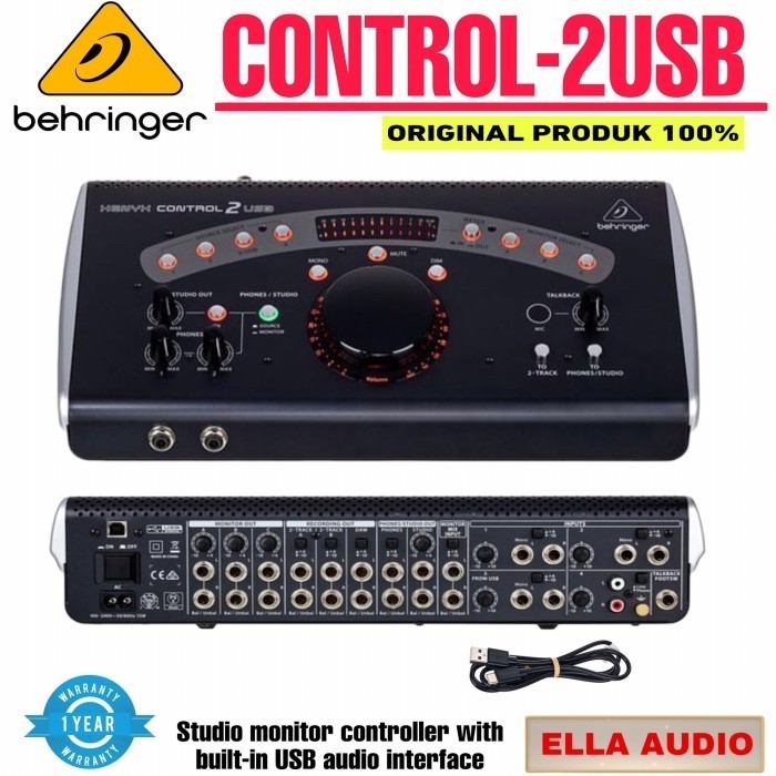 

CONTROL2USB Studio monitor controller & Audio Interface