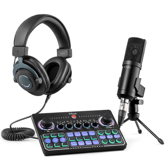 

FIFINE KSH1 Live Streaming Mixers Soundd