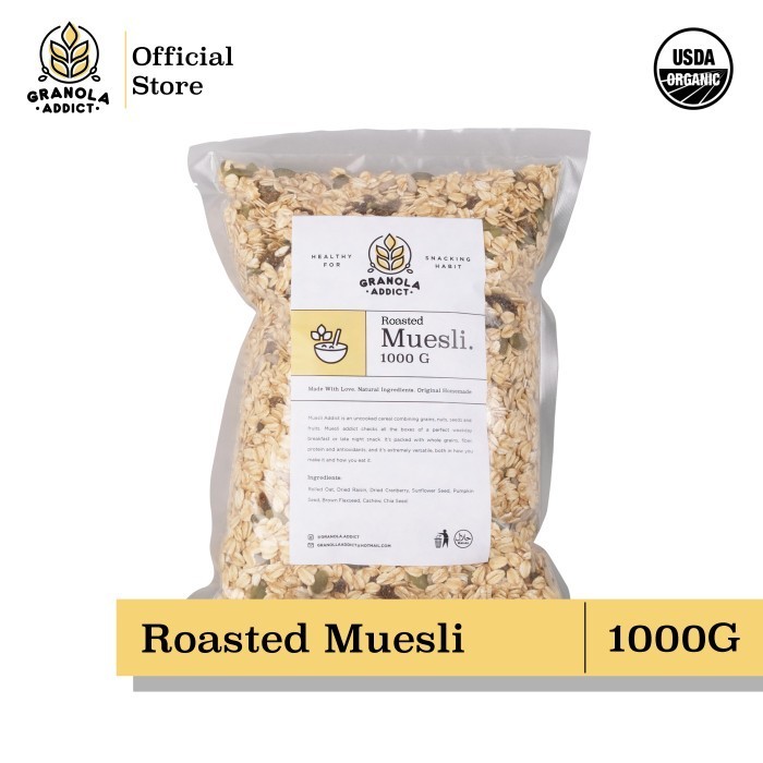 

Terlaris Roasted Muesli Fruit & Seed 1KG - by Granola Addict SALE