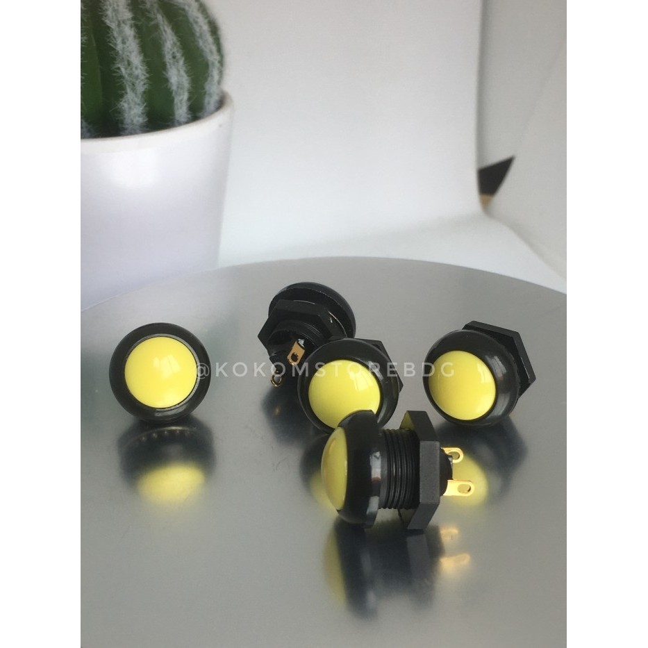 Otto P9 Kuning Authentic Original Clicky Push Button Tombol 12Mm