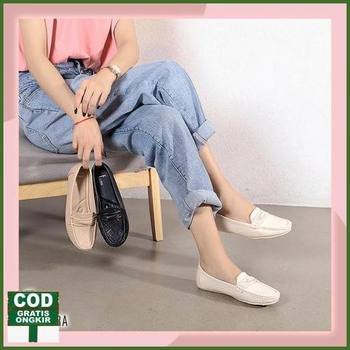 Original Ellora Ez-2650 Sepatu Flat Wanita Loafers Kerja Import Harga Hemat