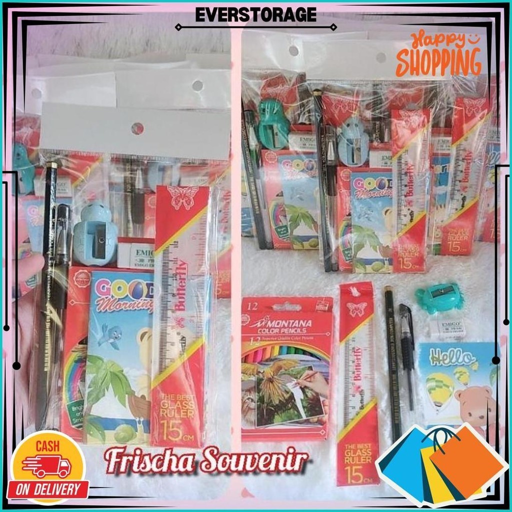 

Paket Hemat Fs025 Bingkisan Ulang Tahun / Souvenir Ultah / Stationary Set / Alat Tulis Set /Hadiah Sale