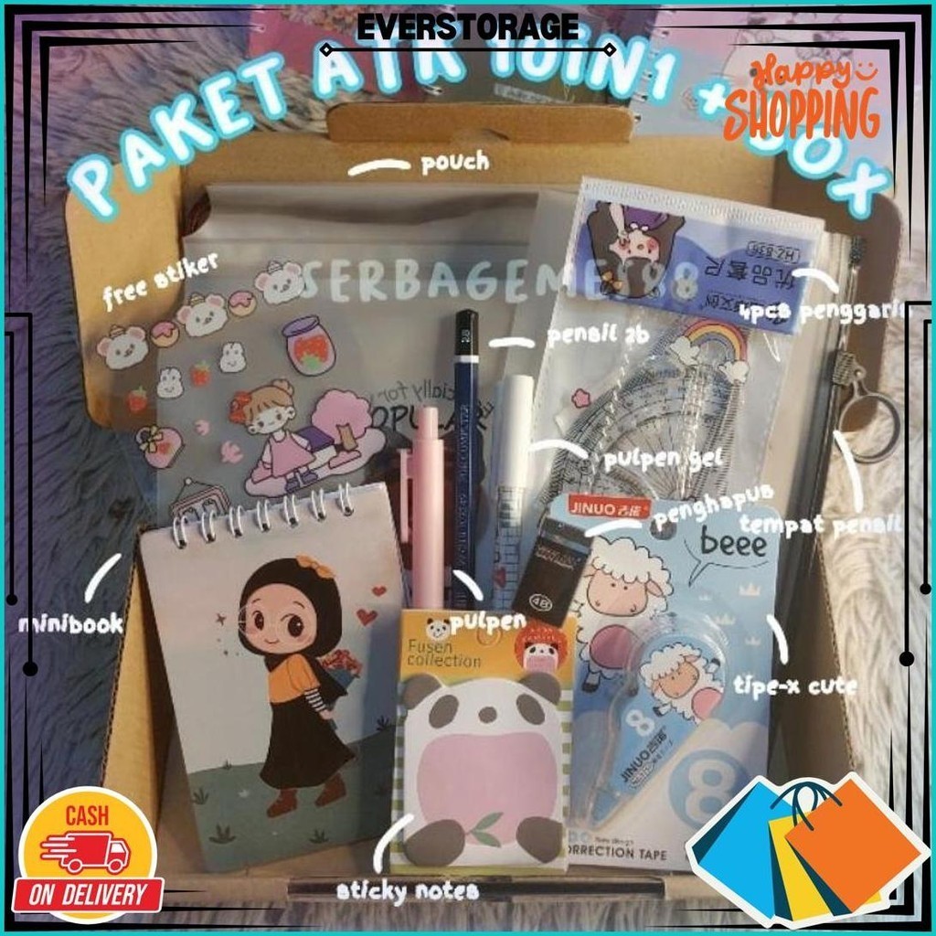 

Serbagemes88 - (Cod) Set Alat Tulis Lengkap 10 In 1 Karakter Lucu / Hampers Kado Gift Wisuda / Hadiah Alat Sekolah / Stationery Set Aesthetic / Paket Atk Aesthetic / Perlengkapan Sekolah Aesthetic Best Seller