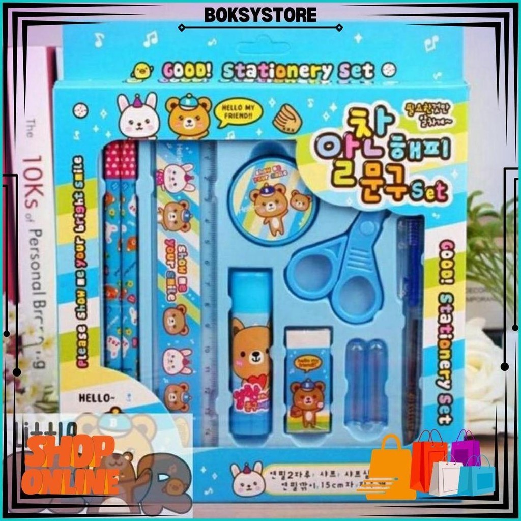 

Alat Tulis Sekolah Anak 10 In 1 Set Karakter Lengkap / Paket Alat Tulis Anak Sekolah Gratis Ongkir